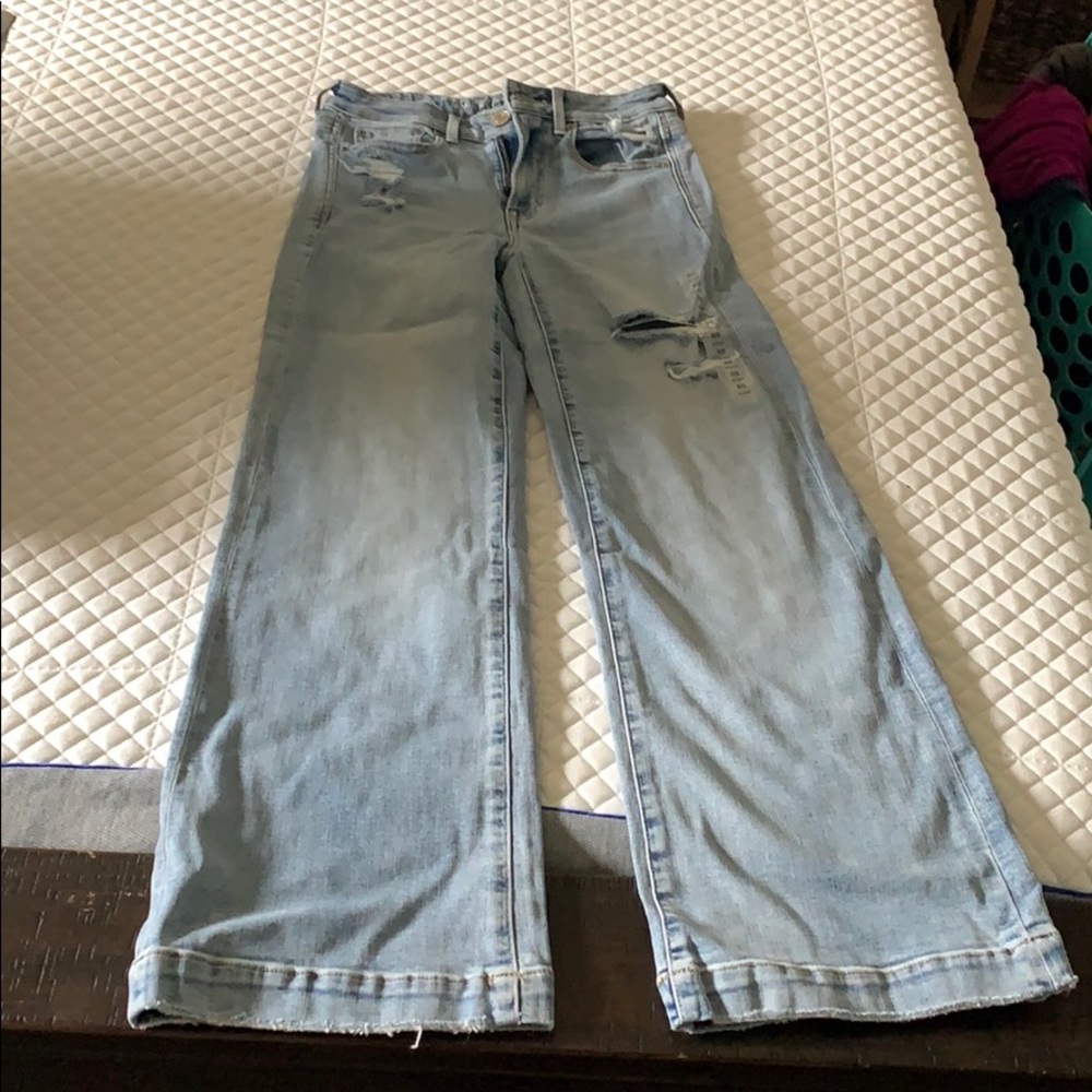 American Eagle, wide leg jeans